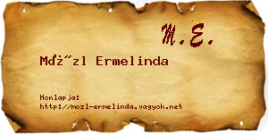 Mözl Ermelinda névjegykártya